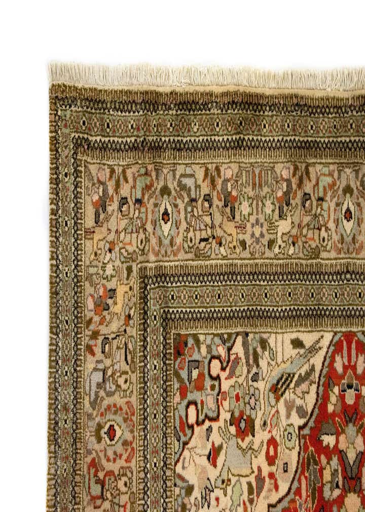 6' x 9' 2 Hand Knotted Tabriz Persian Wool Rug