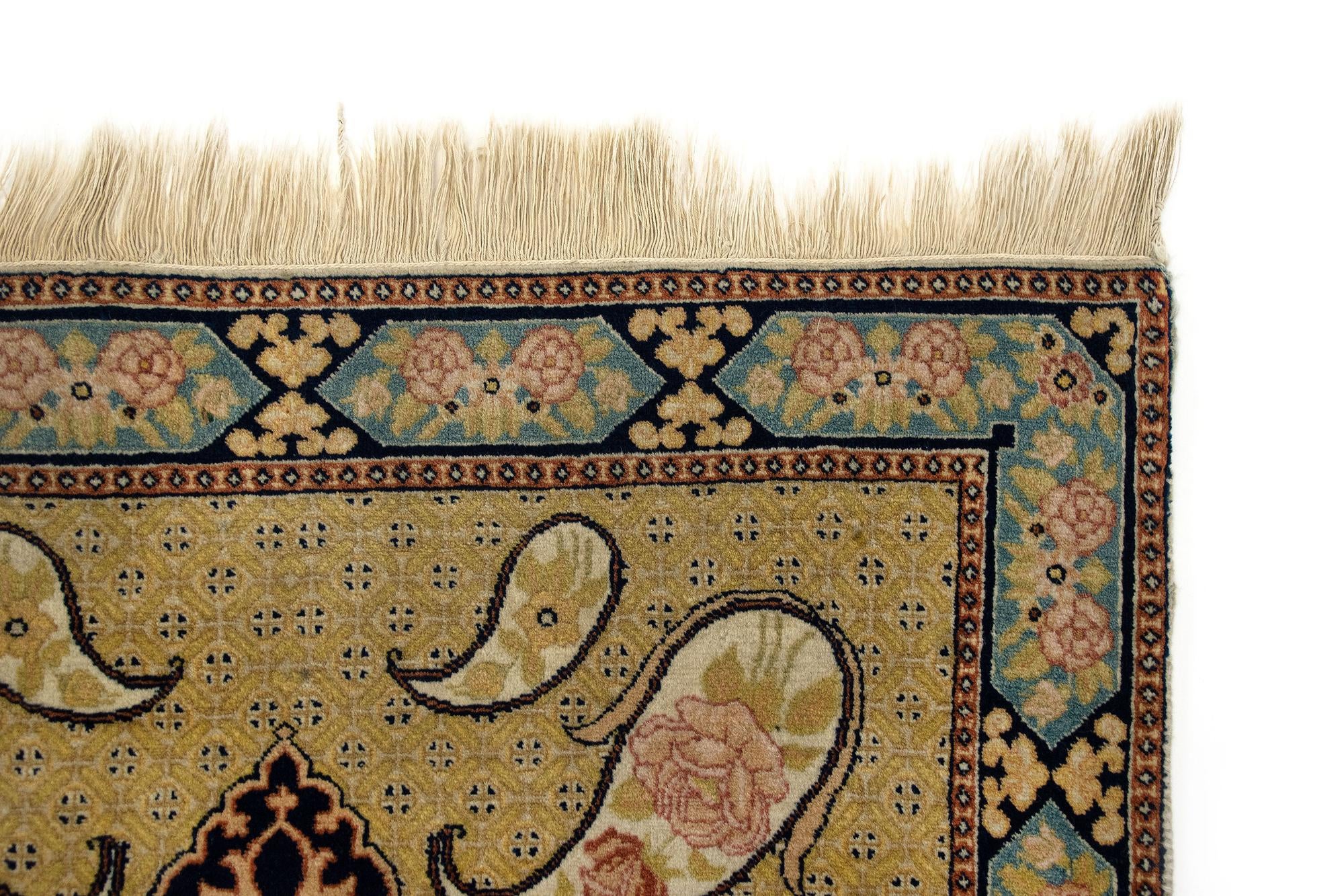 2' 9 x 4' 6 Hand Knotted Tabriz Persian Wool Rug