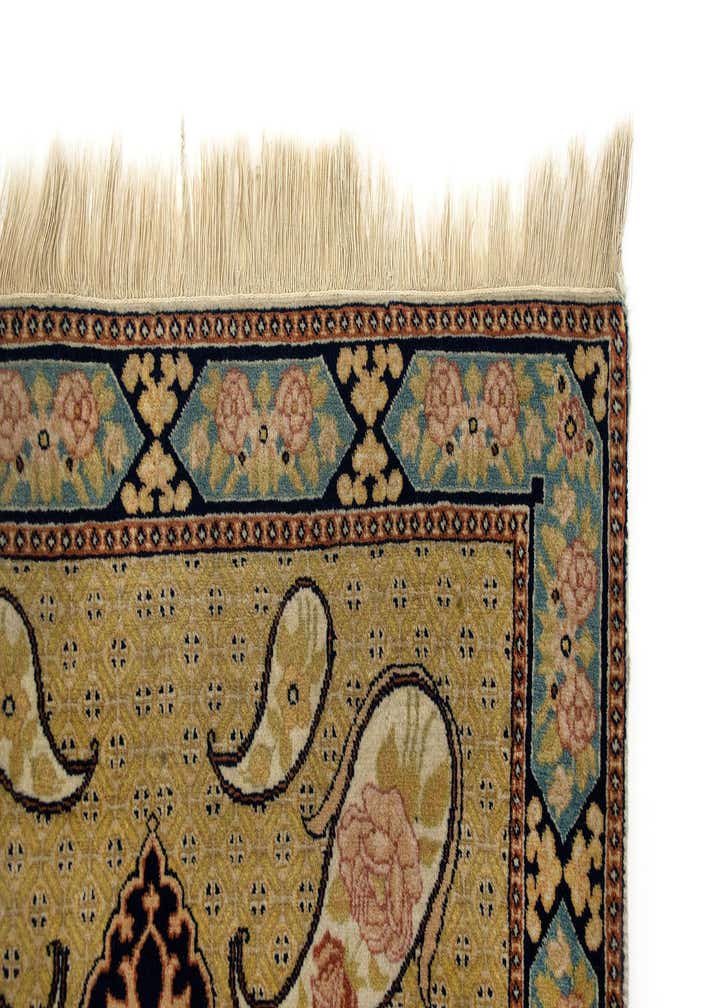 2' 9 x 4' 6 Hand Knotted Tabriz Persian Wool Rug