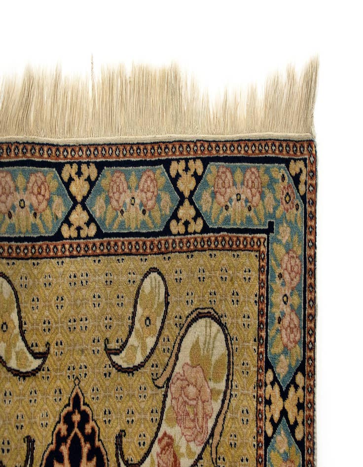 Detail image of 2' 9 x 4' 6 Hand Knotted Tabriz Persian Wool Rug