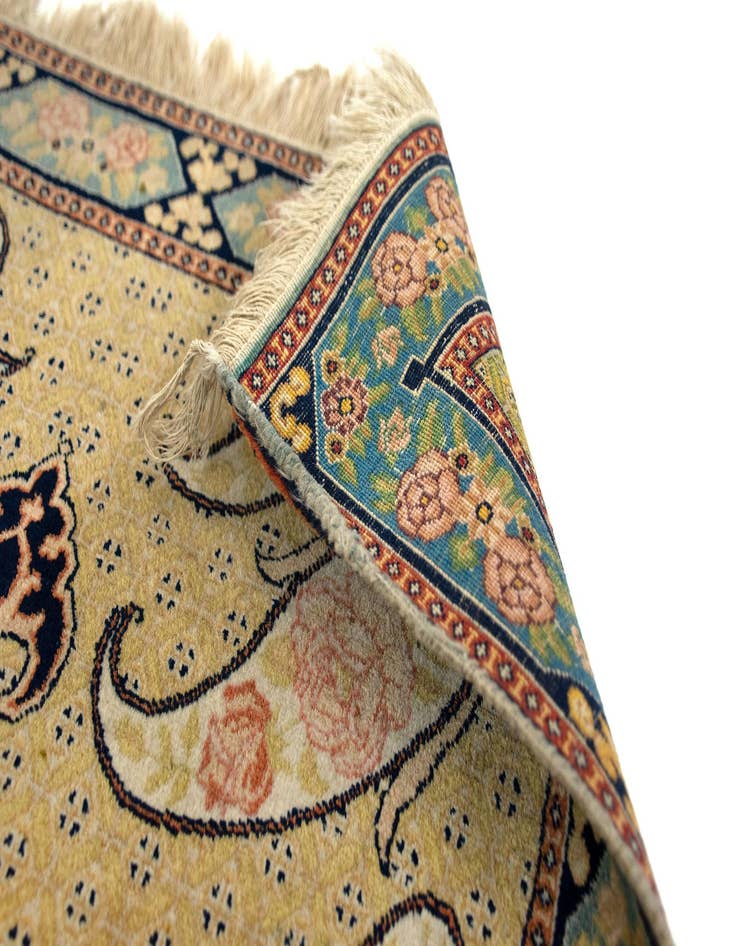 Detail image of 2' 9 x 4' 6 Hand Knotted Tabriz Persian Wool Rug
