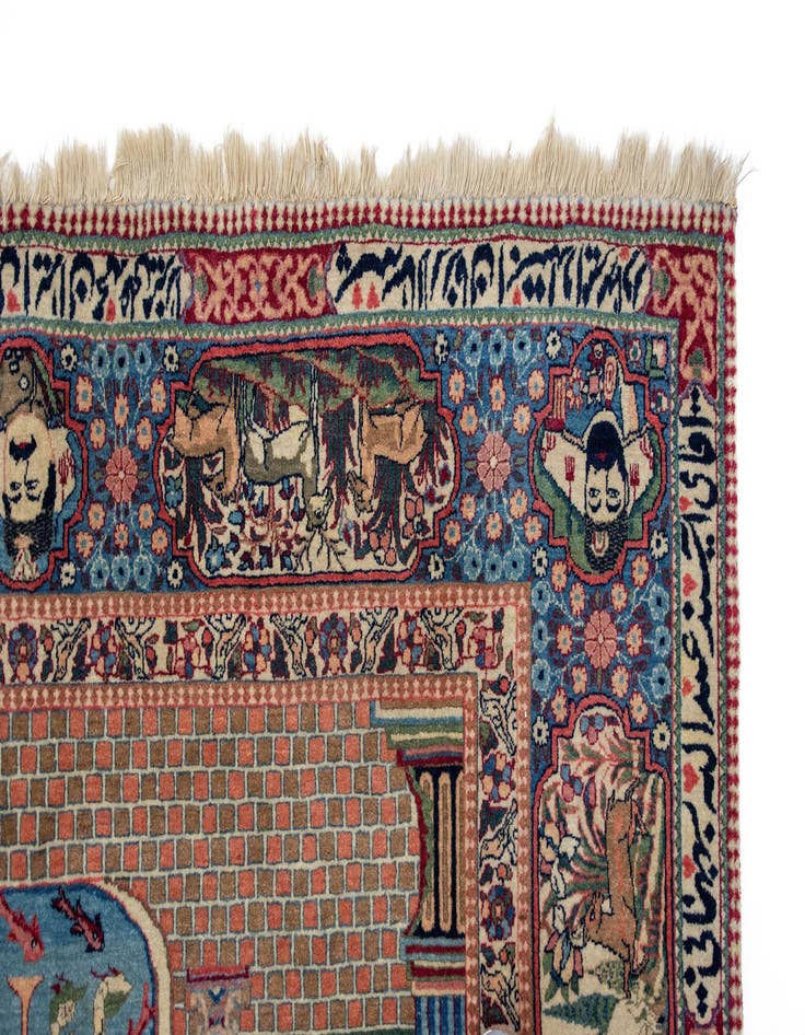Detail image of 4' 5 x 7' 1 Hand Knotted Tabriz Persian Wool Rug