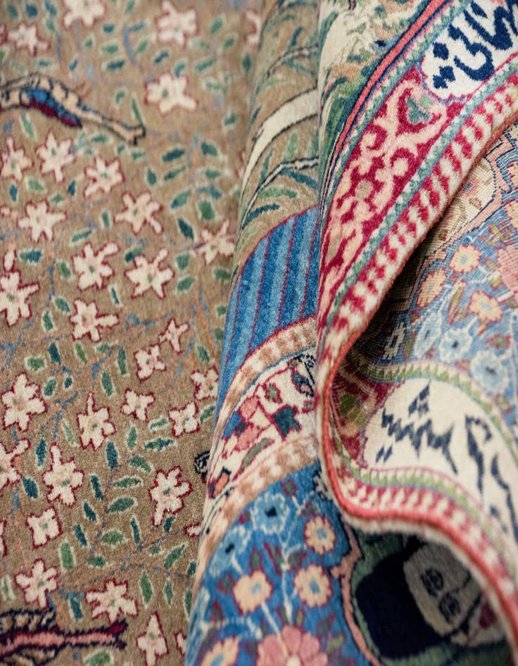 Detail image of 4' 5 x 7' 1 Hand Knotted Tabriz Persian Wool Rug