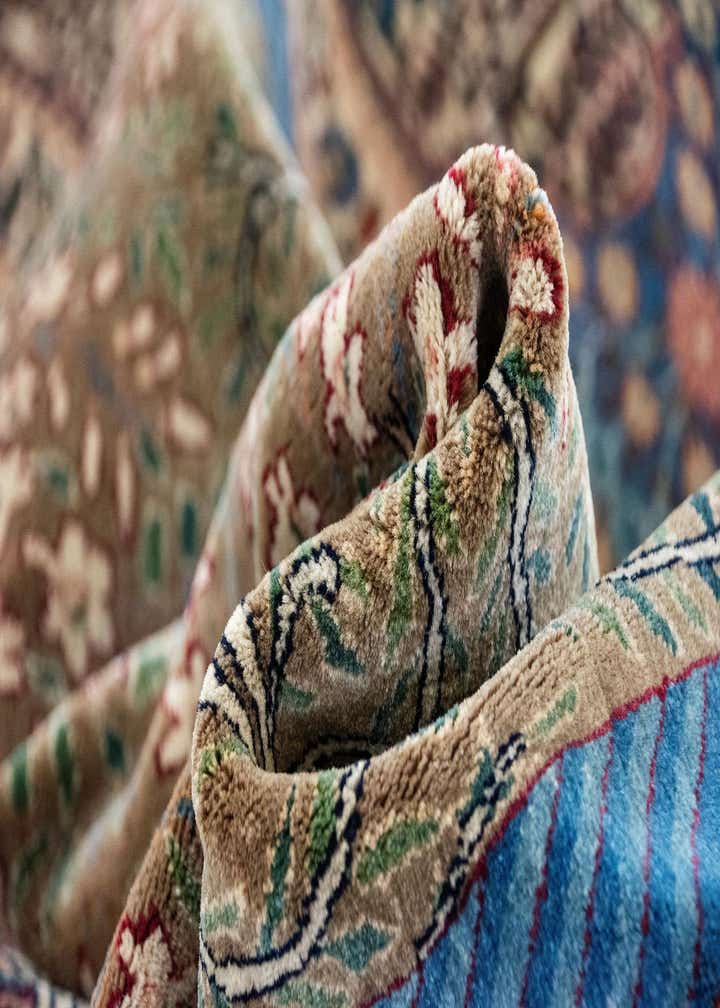 4' 5 x 7' 1 Hand Knotted Tabriz Persian Wool Rug