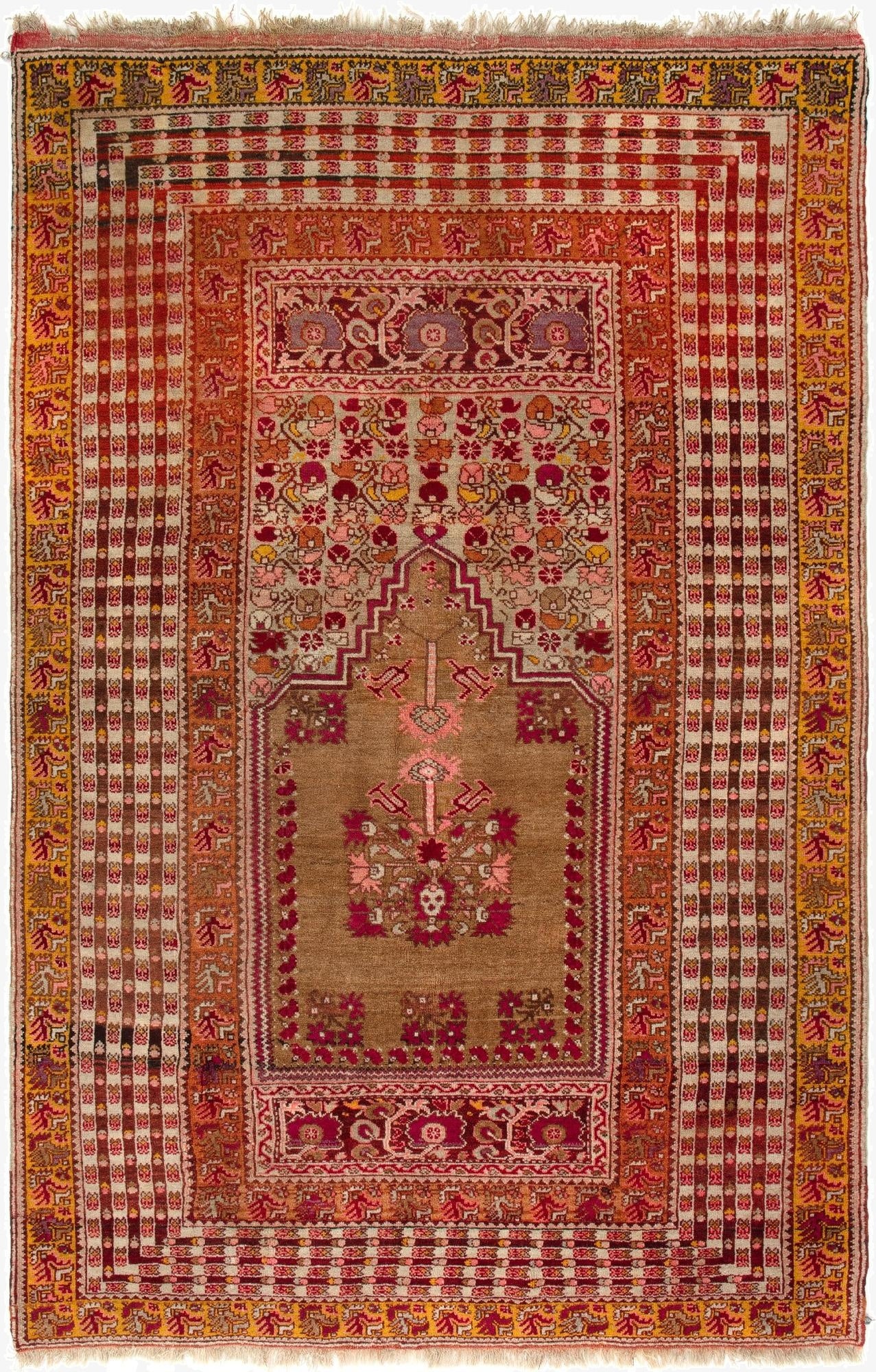 4' 7 x 7' 1  Hand Knotted Taspinar Rug