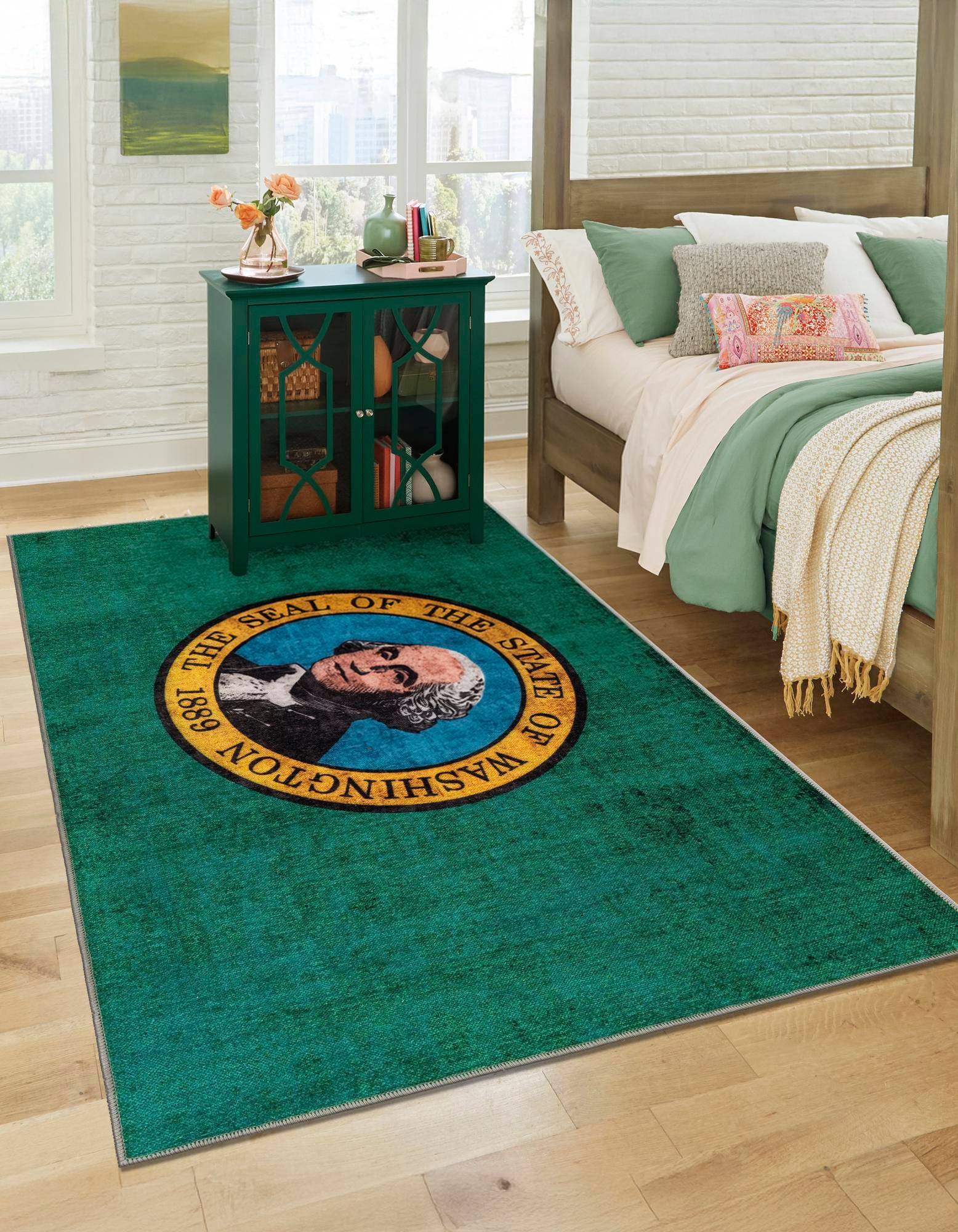 8' x 10' Washington The Flag Collection Rug