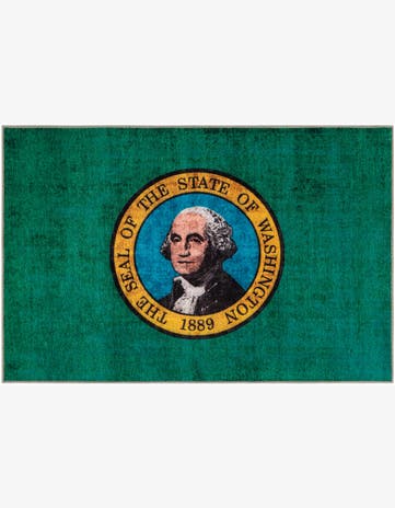 7' x 10' Washington The Flag Collection Rug
