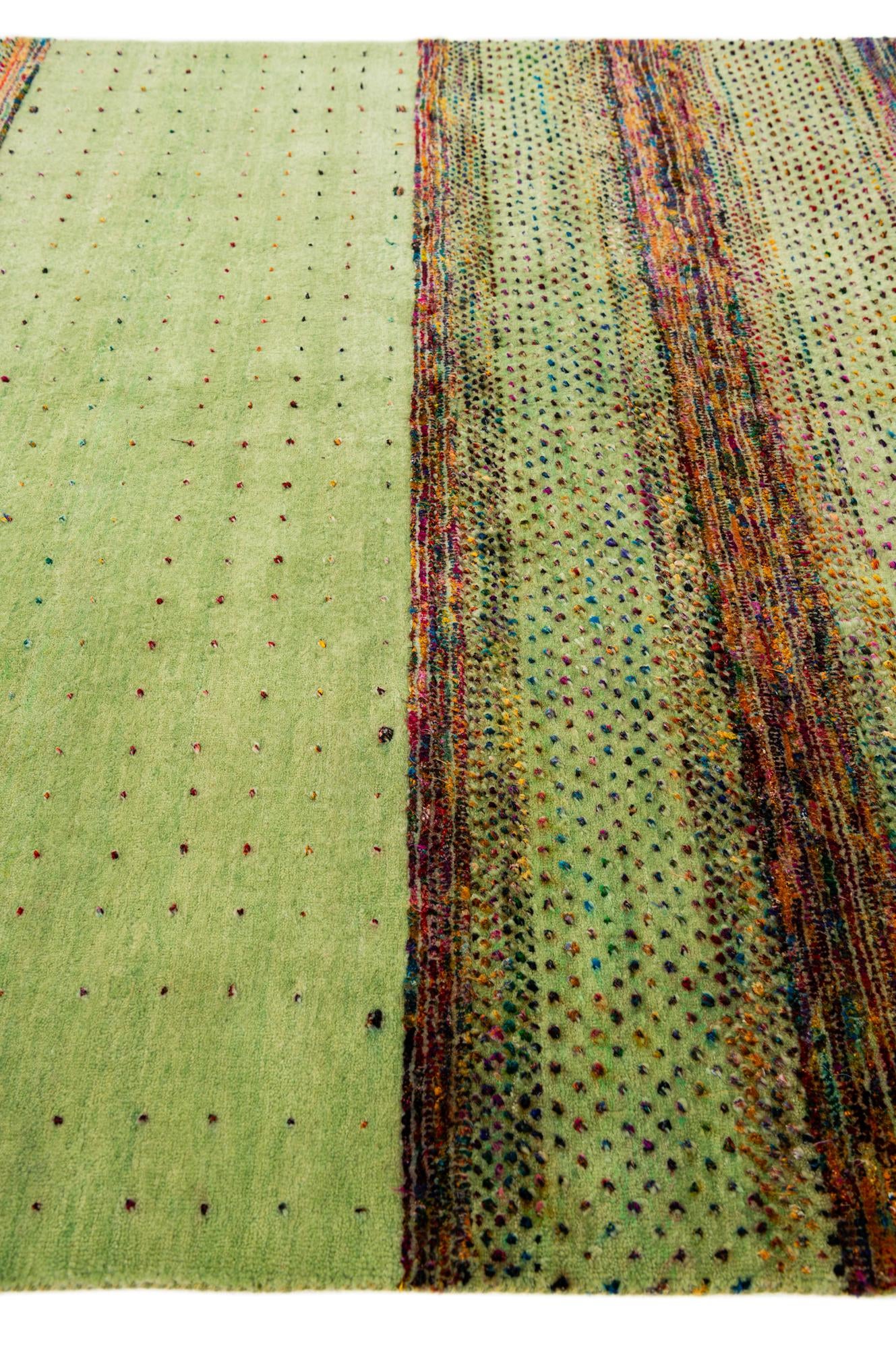 5' x 6' 7 Hand Knotted Tibet Wool Rug