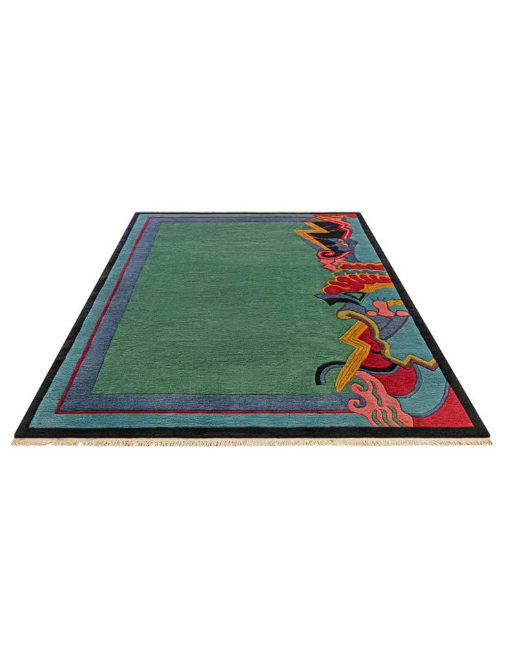 Detail image of 6' 8 x 9' 6  Hand Knotted Tibet Wool Rug