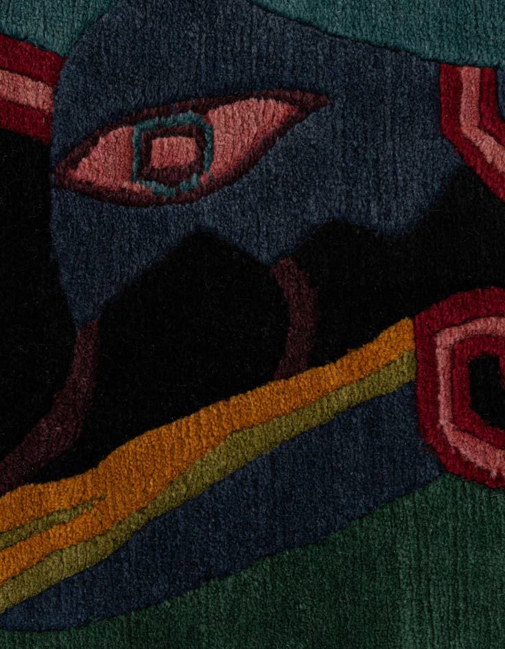 Detail image of 6' 8 x 9' 6  Hand Knotted Tibet Wool Rug