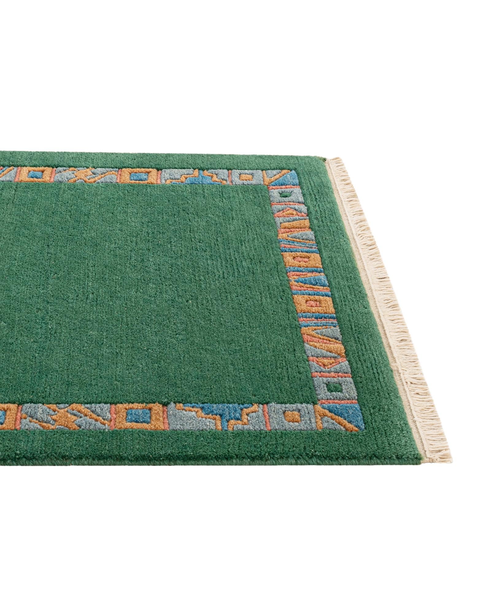 80cm x 145cm anudado a mano Tibet Alfombra Lana