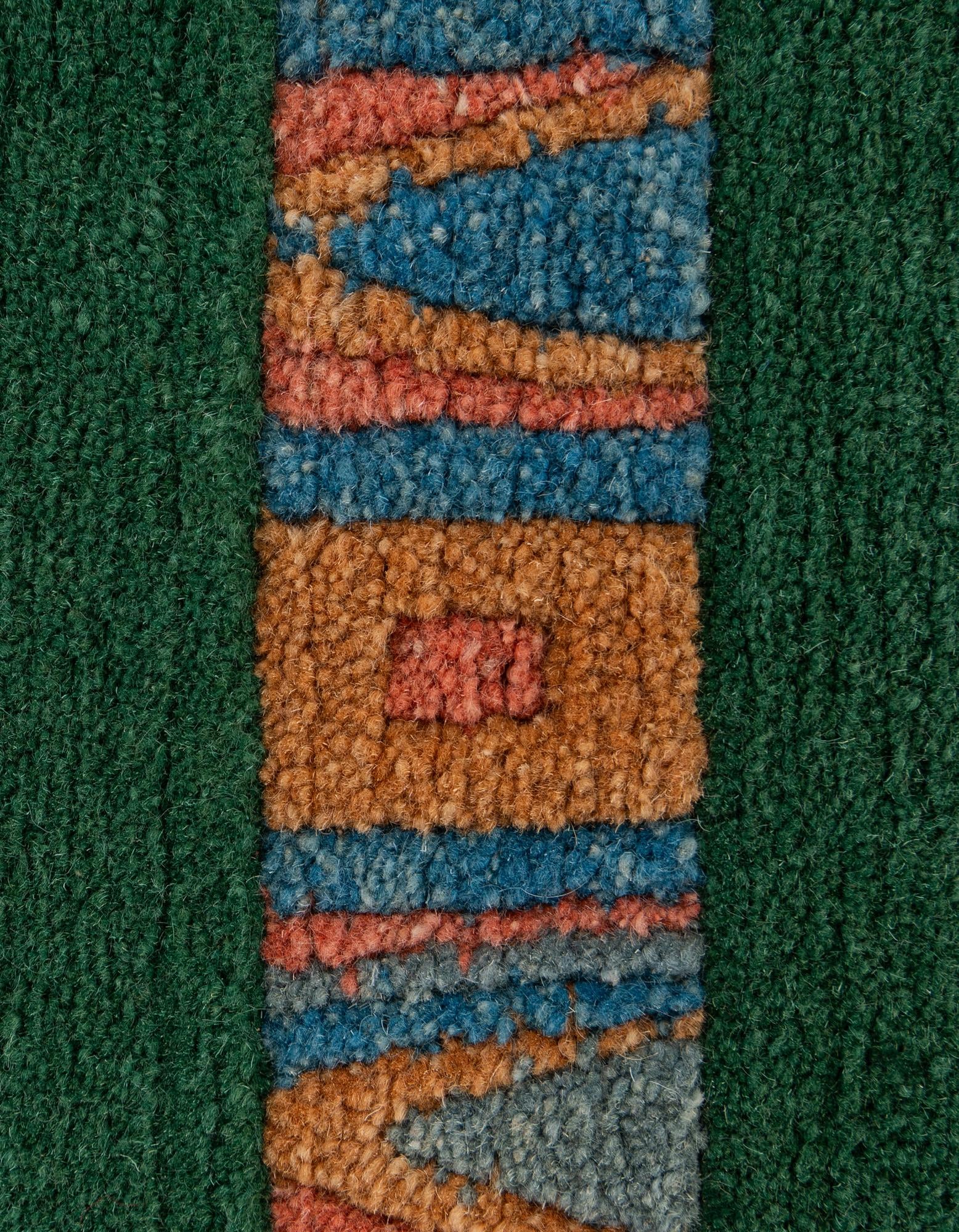 80cm x 145cm anudado a mano Tibet Alfombra Lana