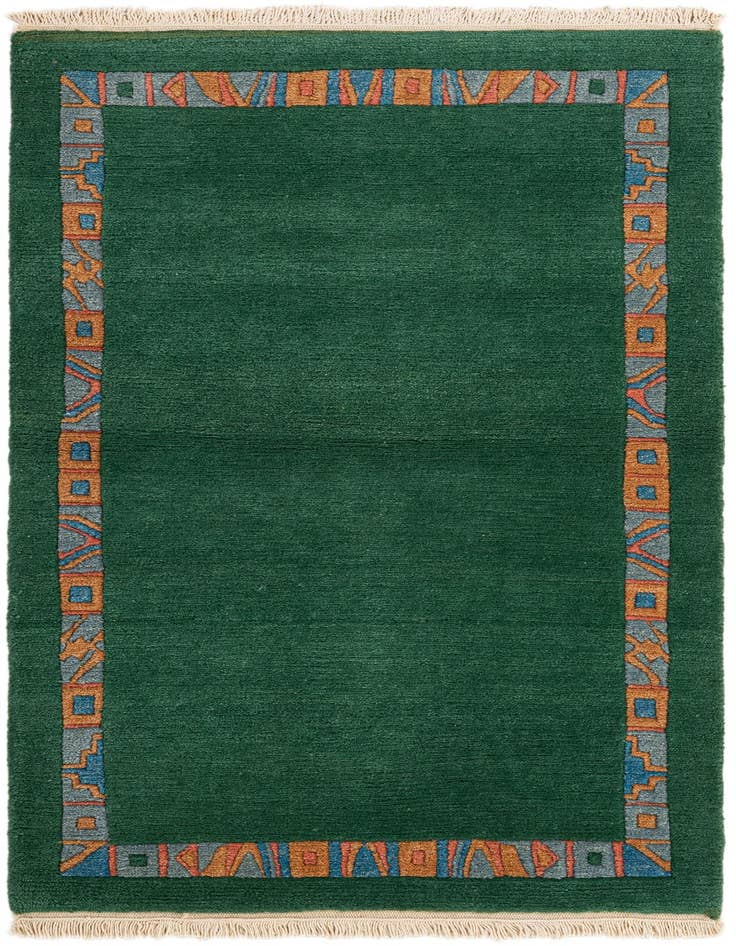Detail image of 2' 7 x 4' 9 Hand Knotted Tibet Wool Rug