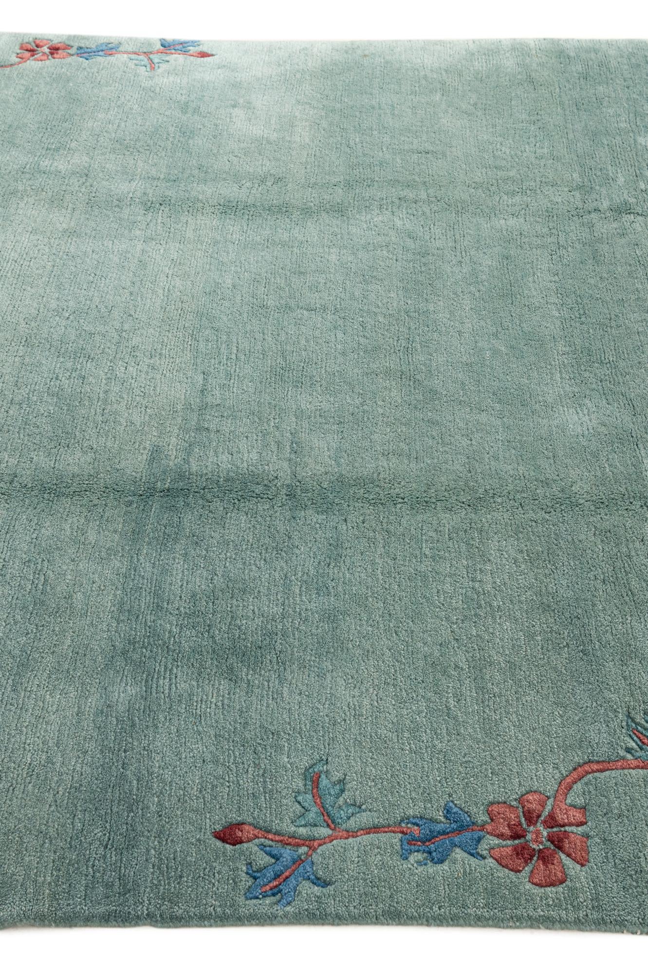 6' 8 x 9' 7 Hand Knotted Tibet Wool Rug