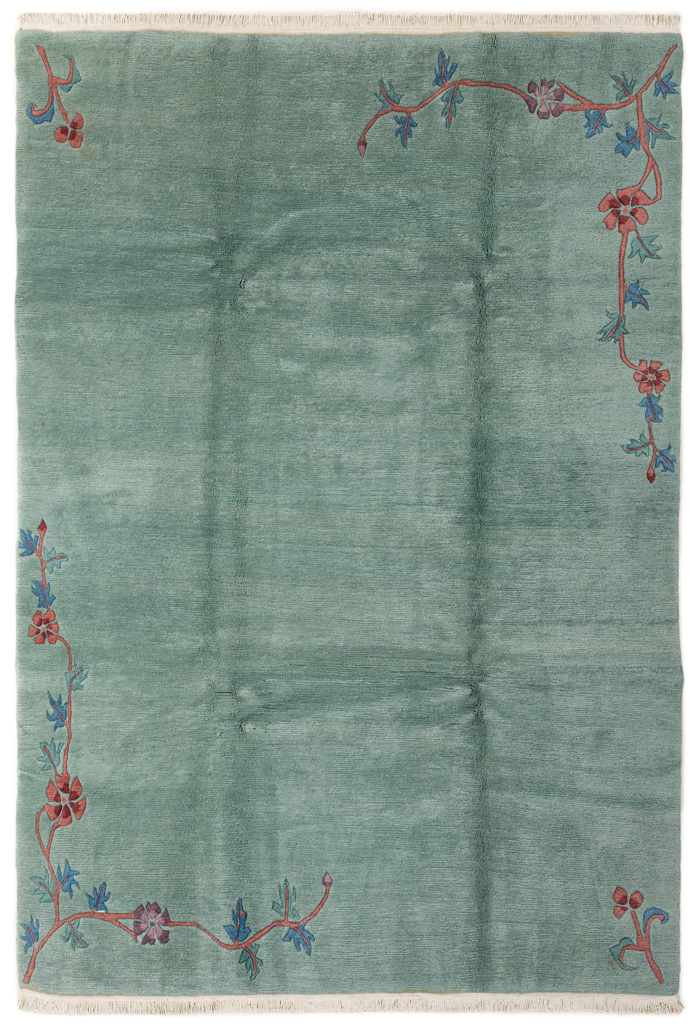 6' 8 x 9' 7 Hand Knotted Tibet Wool Rug