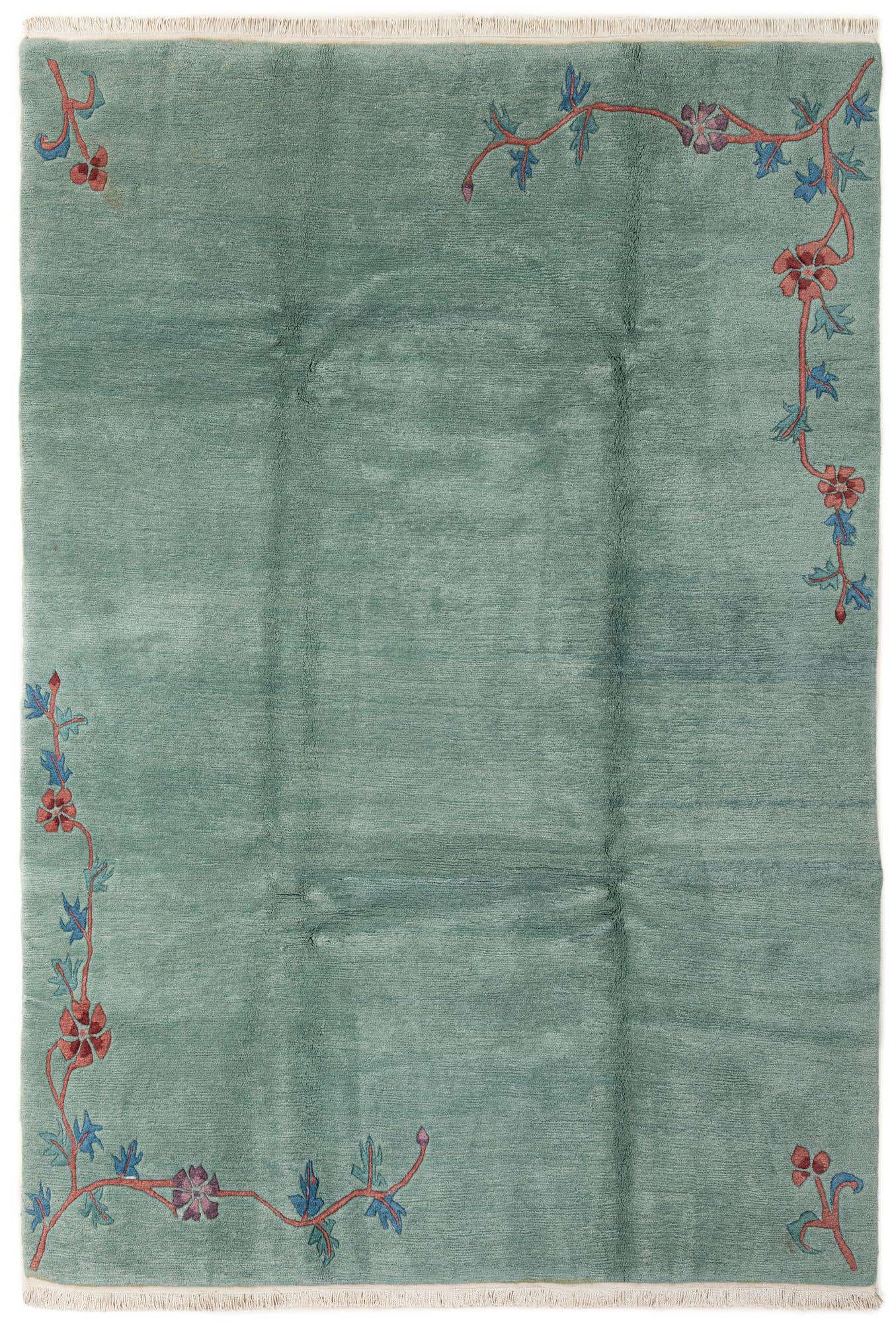 6' 8 x 9' 7 Hand Knotted Tibet Wool Rug