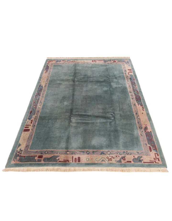8' 3 x 11' 9 Hand Knotted Tibet Wool Rug