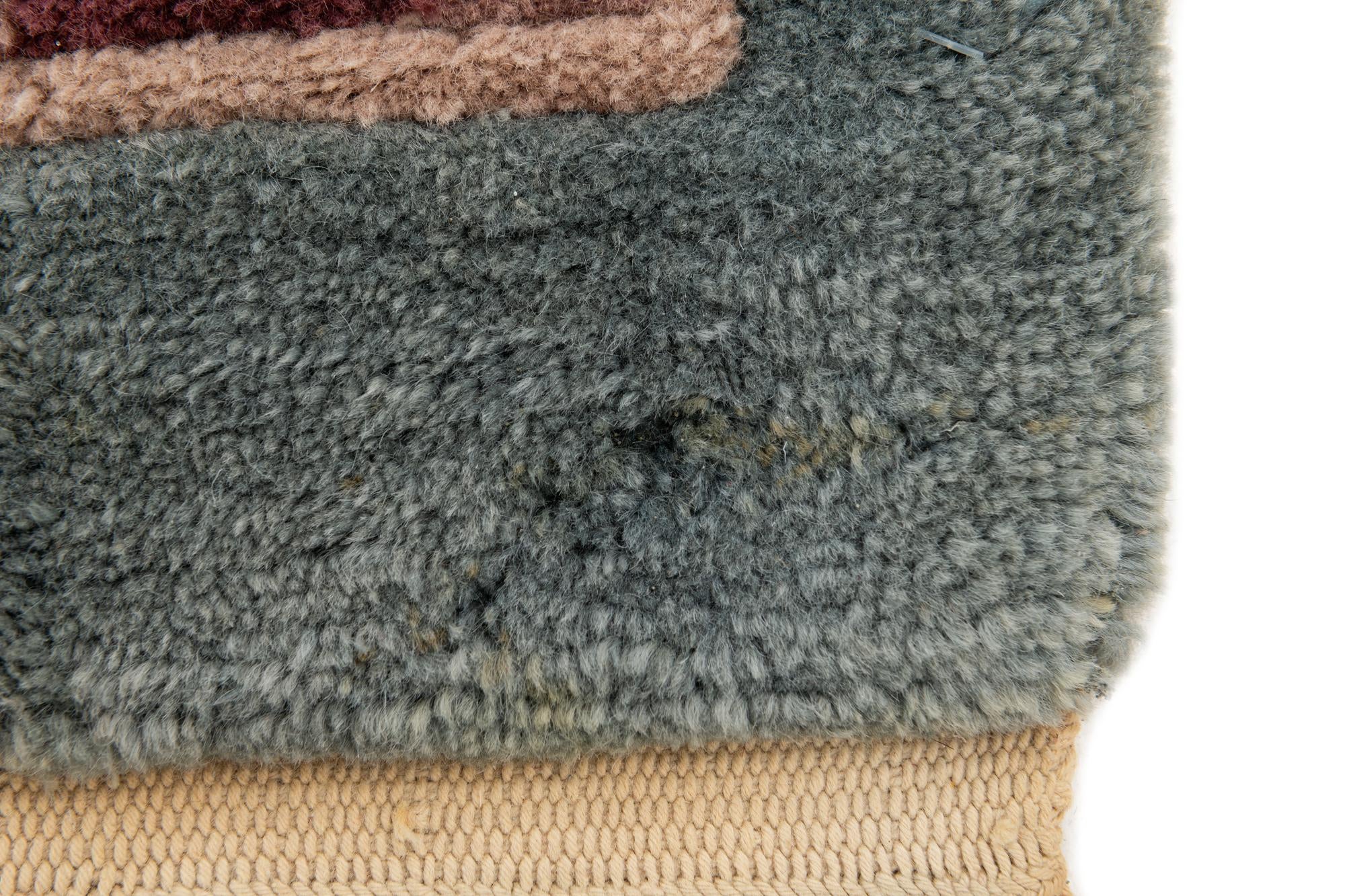 8' 3 x 11' 9 Hand Knotted Tibet Wool Rug