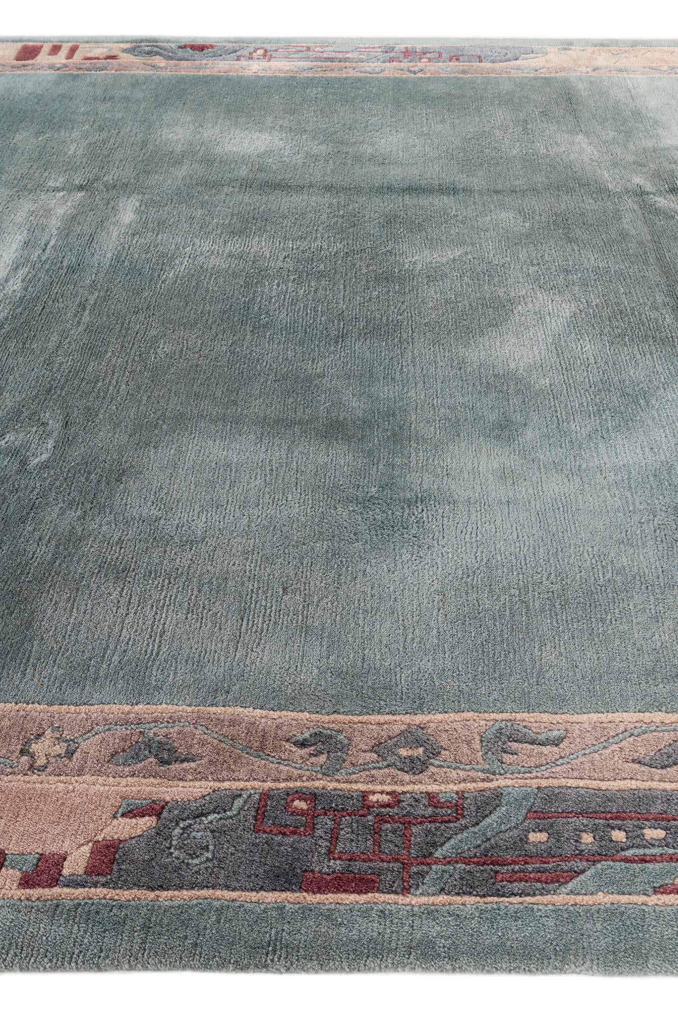 8' 3 x 11' 9 Hand Knotted Tibet Wool Rug