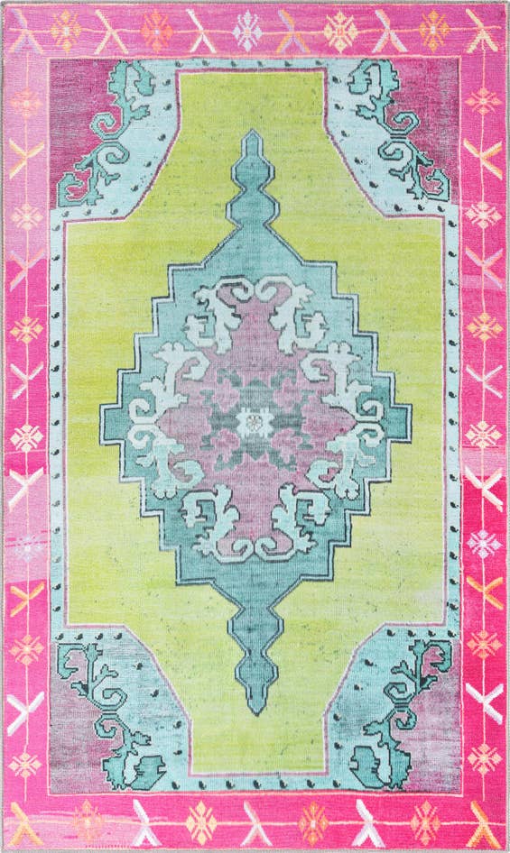 Detail image of 5' x 8' Washable Timeless Rug