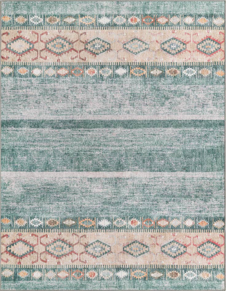 Detail image of 5' x 8' Washable Timeless Rug