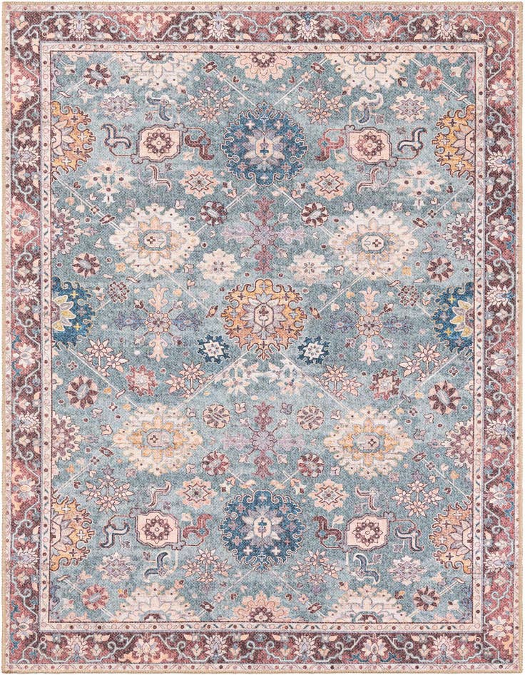 Detail image of 5' 1 x 8' Washable Timeless Rug