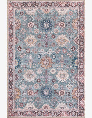 6' 1 x 9' Washable Timeless Rug