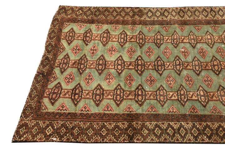 2' 10 x 5' 5 Hand Knotted Torkaman Persian Wool Rug
