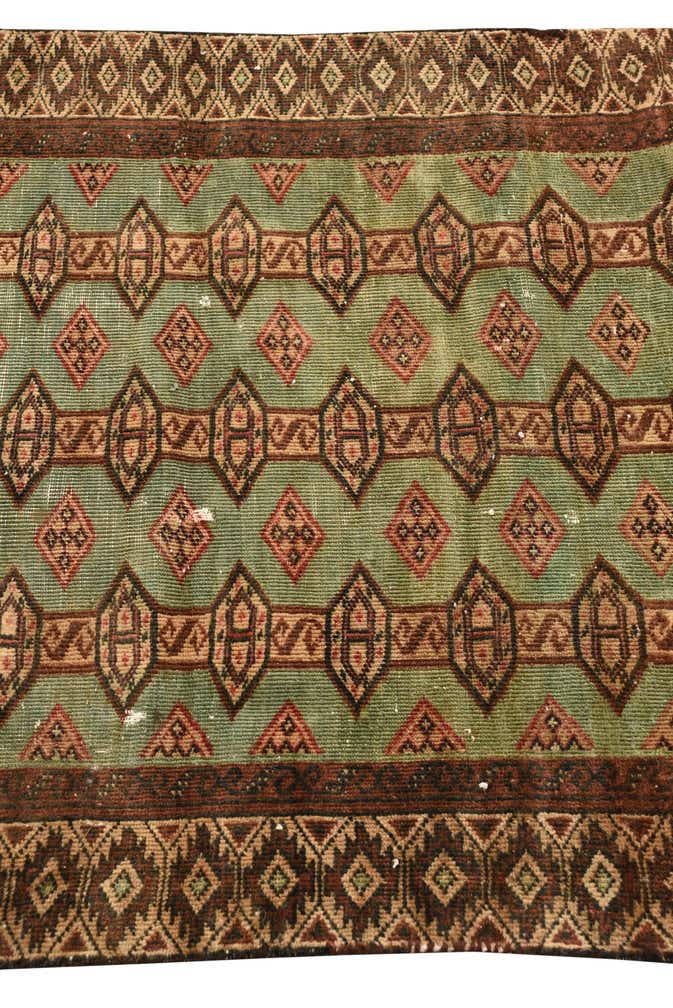 2' 10 x 5' 5 Hand Knotted Torkaman Persian Wool Rug