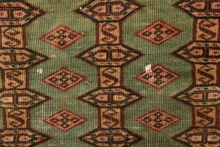 2' 10 x 5' 5 Hand Knotted Torkaman Persian Wool Rug