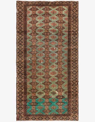 2' 10 x 5' 5 Hand Knotted Torkaman Persian Wool Rug