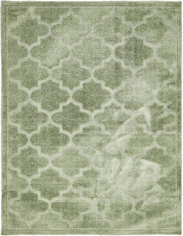 Detail image of 9' x 12' 2 Trellis Shag Rug
