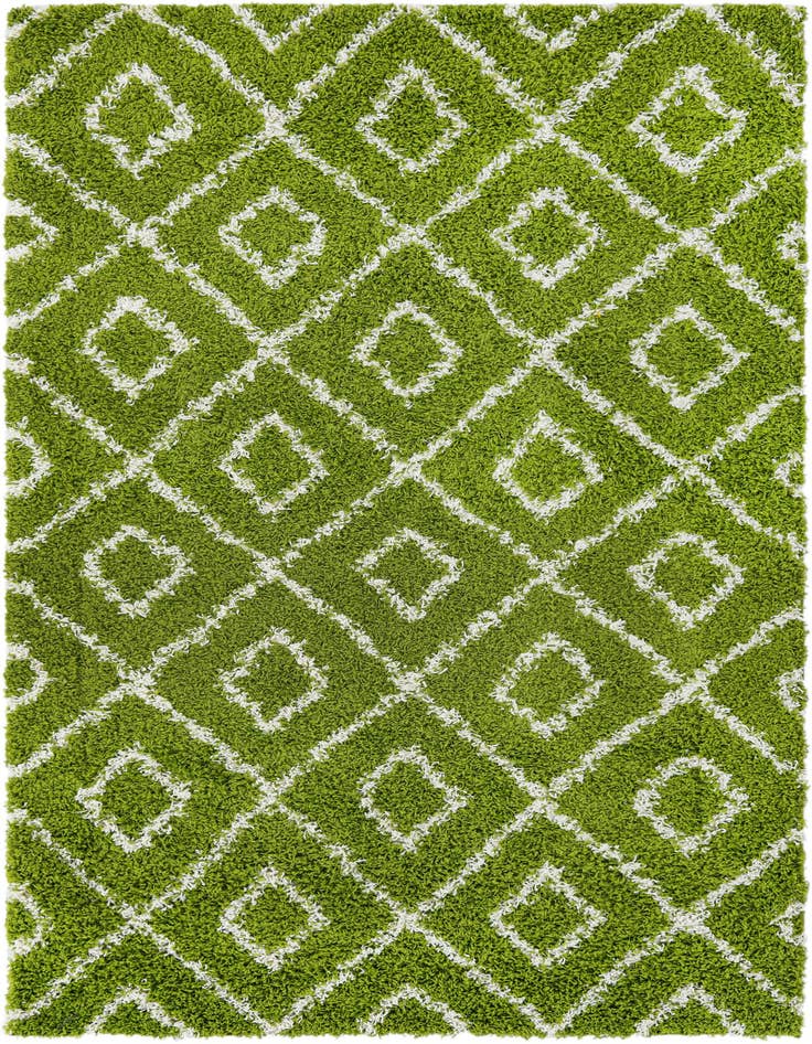 Detail image of 5' 3 x 8' Trellis Shag Rug