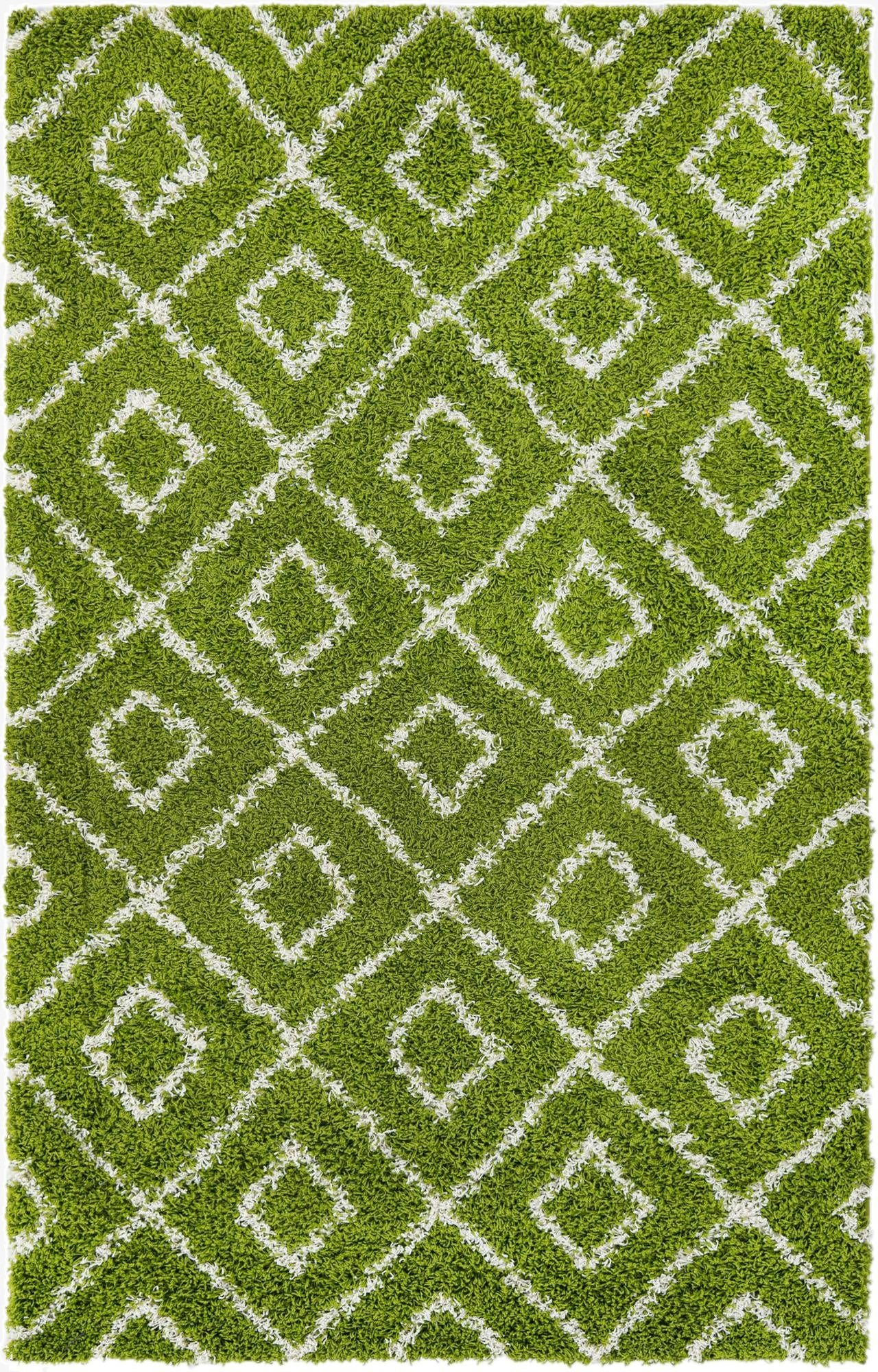 5' 3 x 8' Trellis Shag Rug