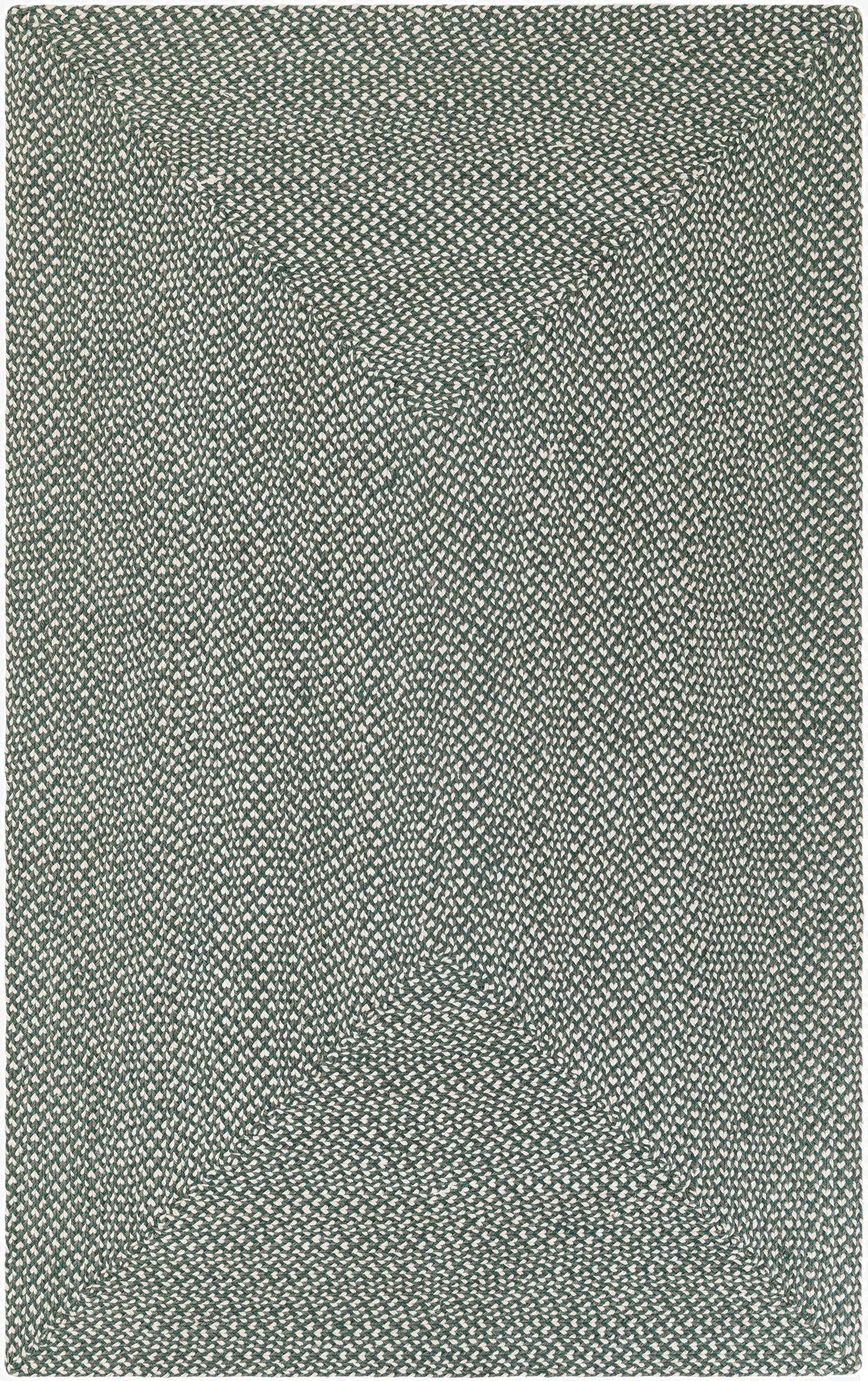 5' 1 x 8'  Hand Tweed Braided Jute Rug