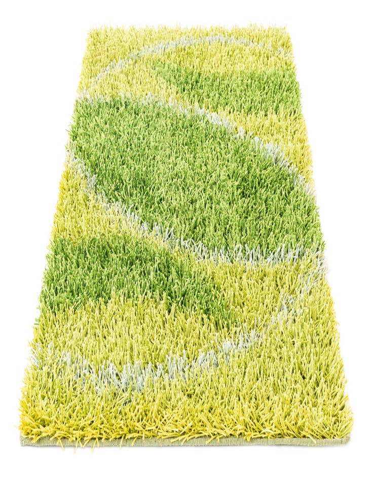 Detail image of 3' x 5' 4  Hand Knotted Two-Tone Shag Oriental Rug