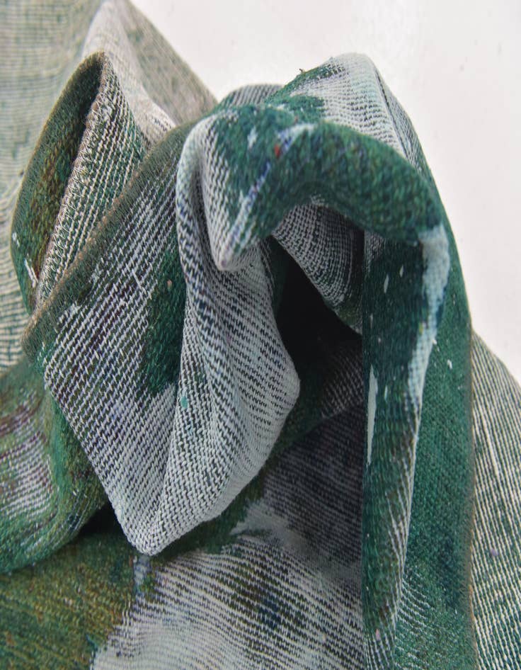 Detail image of 3' 7 x 6' 2  Hand Knotted Ultra Vintage Persian Wool Rug