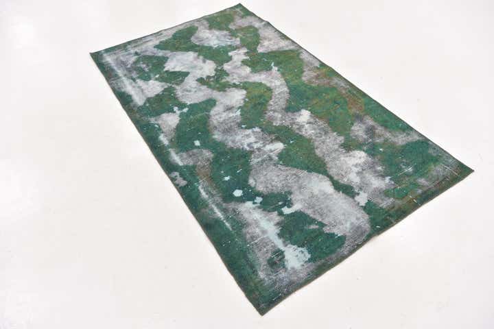 3' 7 x 6' 2 Hand Knotted Ultra Vintage Persian Wool Rug