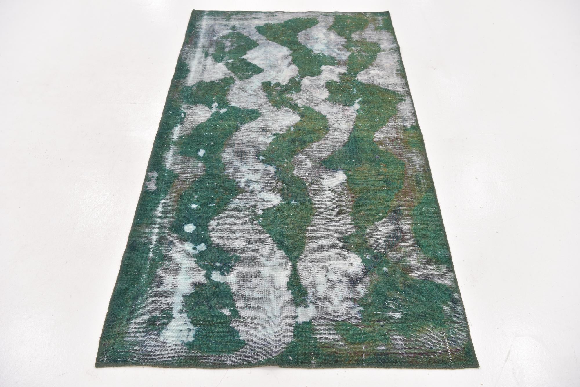 3' 7 x 6' 2 Hand Knotted Ultra Vintage Persian Wool Rug