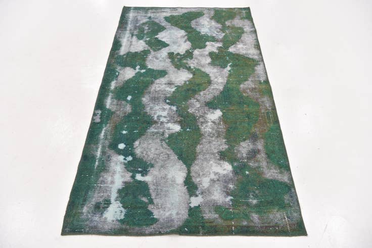 Detail image of 3' 7 x 6' 2 Hand Knotted Ultra Vintage Persian Wool Rug