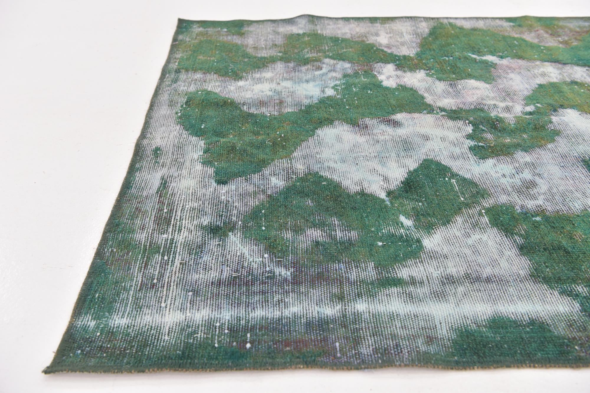 3' 7 x 6' 2 Hand Knotted Ultra Vintage Persian Wool Rug