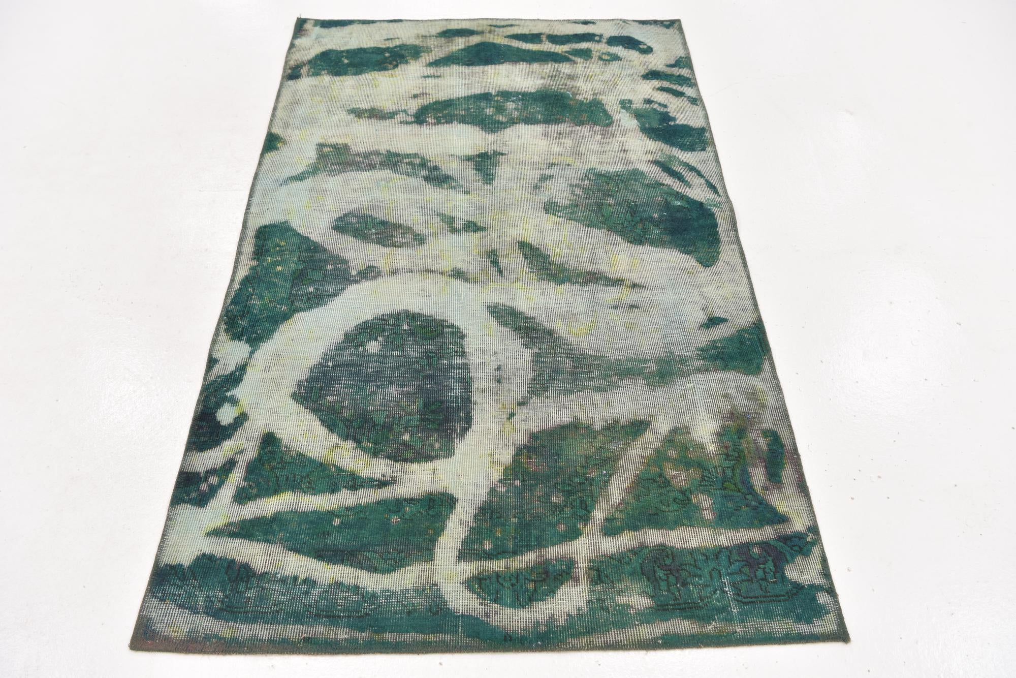 3' 6 x 5' 8 Hand Knotted Ultra Vintage Persian Wool Rug