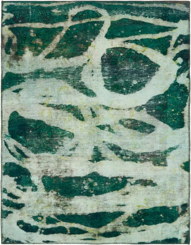 Detail image of 3' 6 x 5' 8 Hand Knotted Ultra Vintage Persian Wool Rug