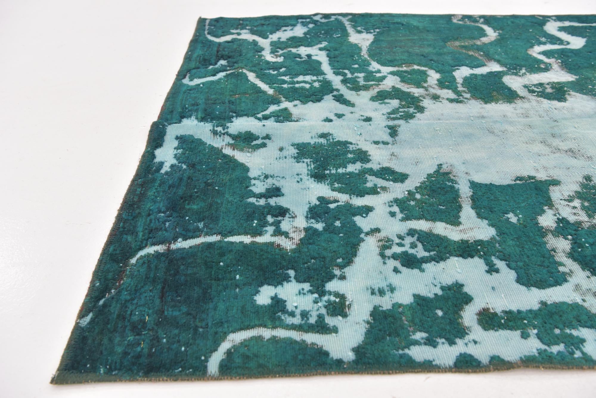 4' 2 x 5' 7 Hand Knotted Ultra Vintage Persian Wool Rug