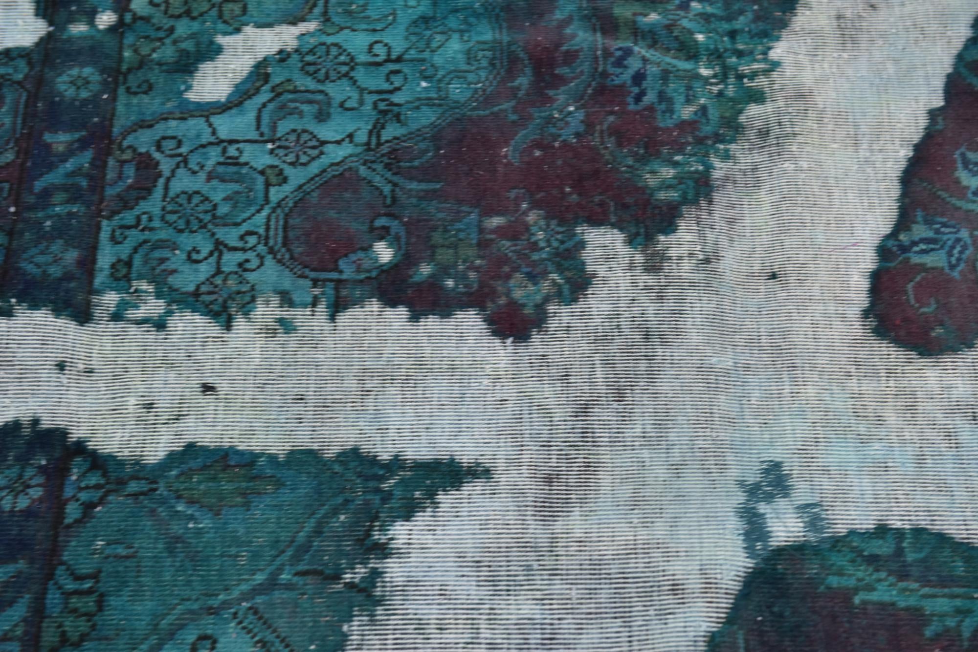 4' 6 x 6' 2 Hand Knotted Ultra Vintage Persian Wool Rug