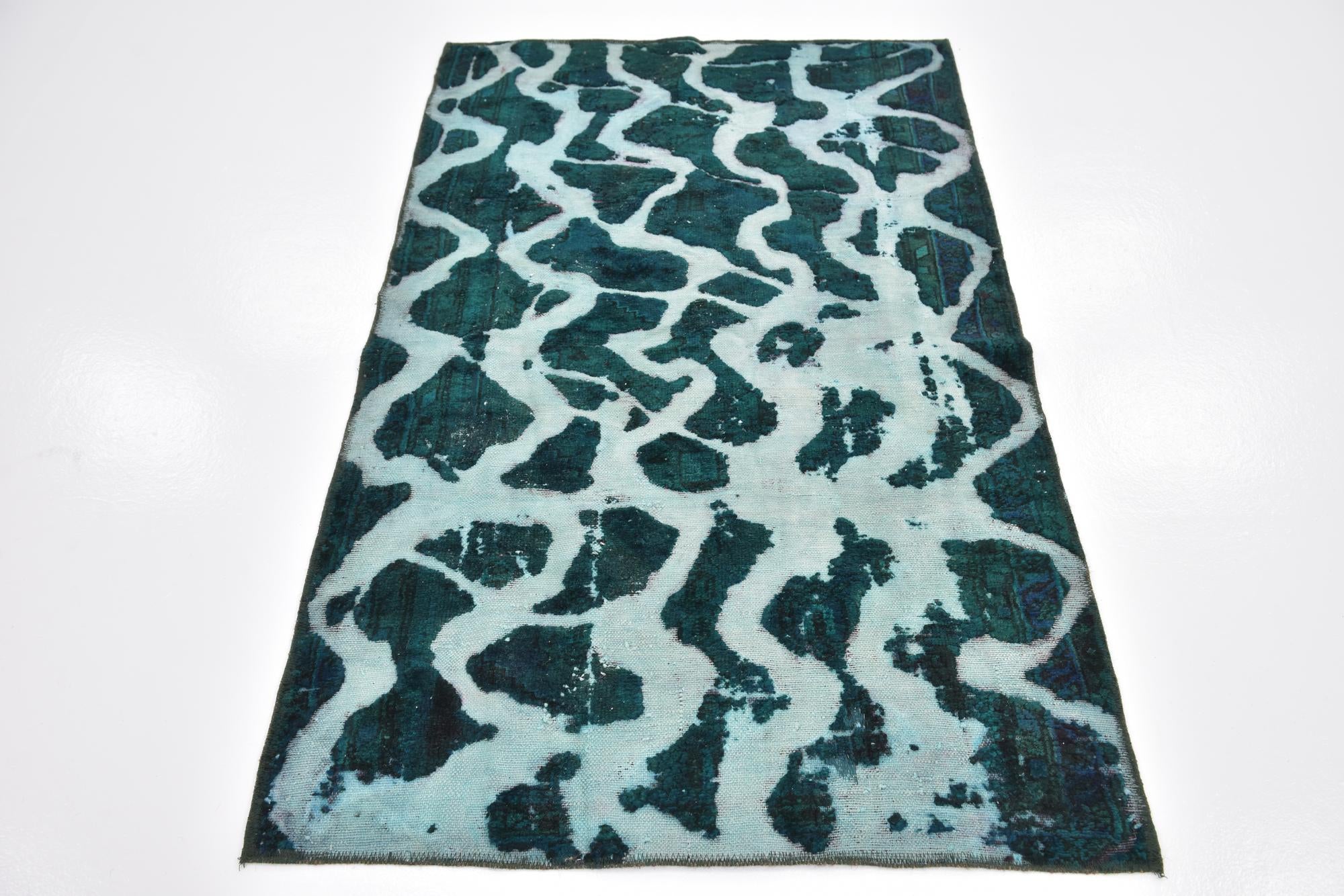 3' 3 x 5' 2 Hand Knotted Ultra Vintage Persian Wool Rug