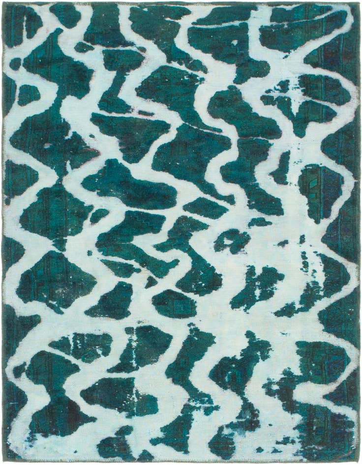 Detail image of 3' 3 x 5' 2 Hand Knotted Ultra Vintage Persian Wool Rug