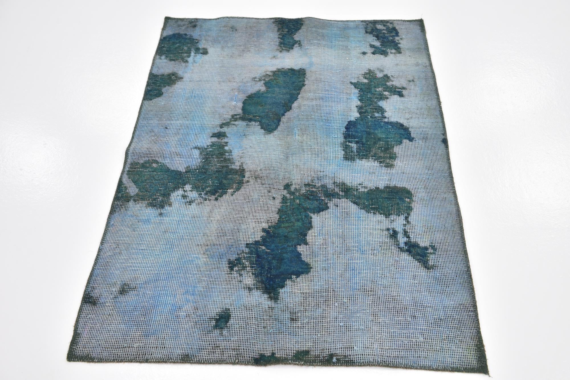 3' 2 x 4' 3 Hand Knotted Ultra Vintage Persian Wool Rug