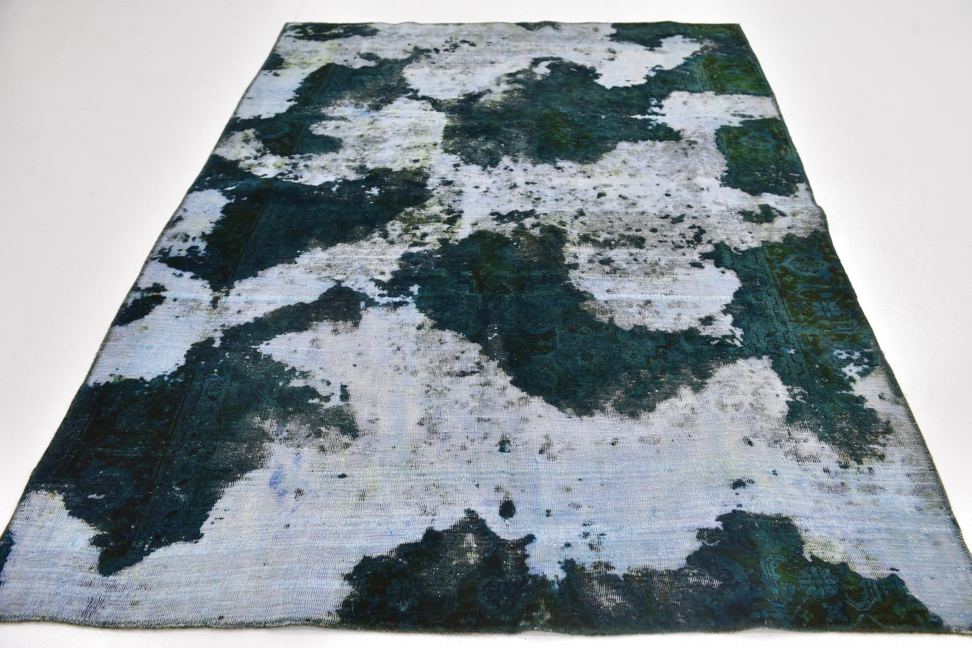 5' 8 x 7' 10 Hand Knotted Ultra Vintage Persian Wool Rug