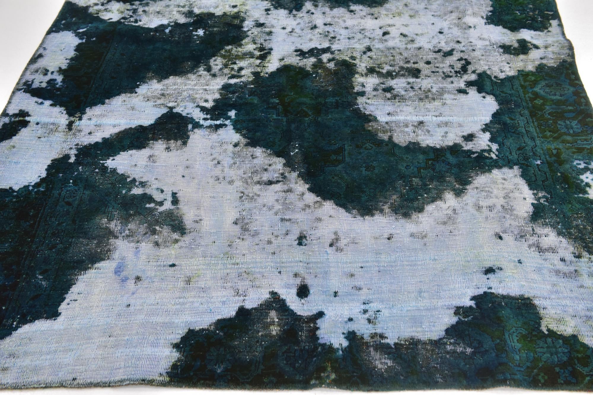 5' 8 x 7' 10 Hand Knotted Ultra Vintage Persian Wool Rug